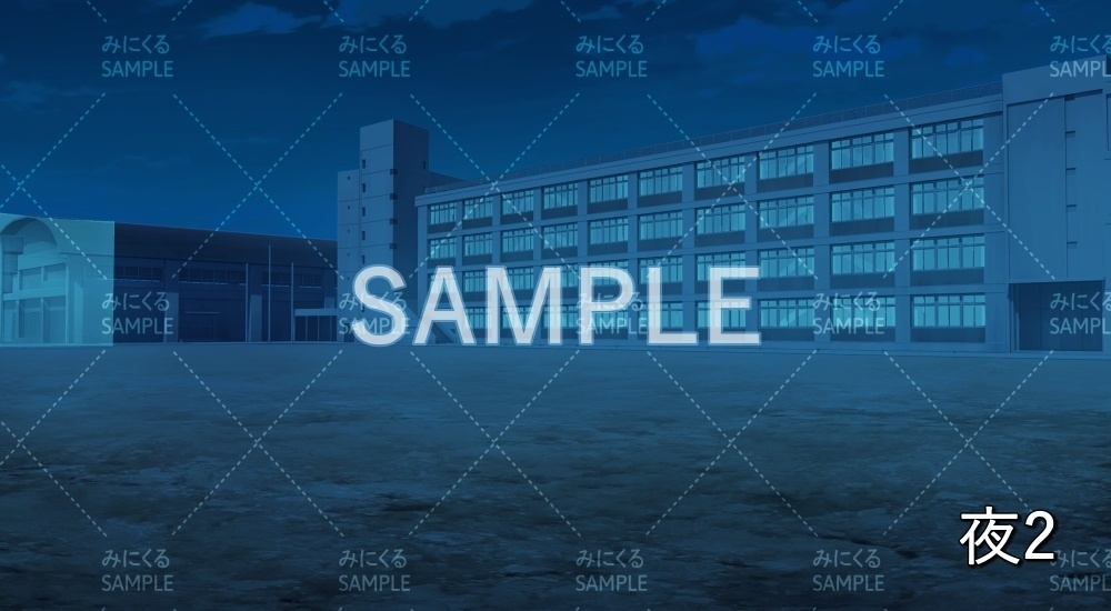 【背景素材】学校校舎 雪差分有(学園編part11-BG15_d_a)