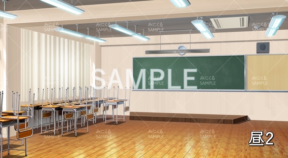 【背景素材】空き教室/掃除 雪差分有(学園編part11-BG17_d_a)