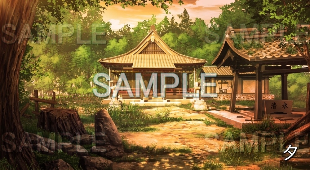 【背景素材】神社(日常編part20-BG18_d_e)