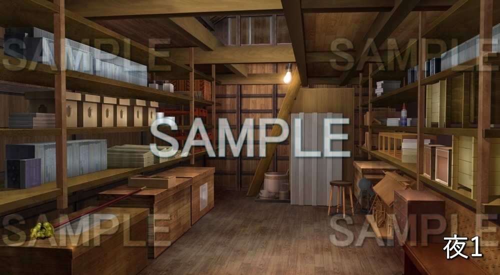 【背景素材】蔵/納屋 (日常編part20-BG19_d_a)