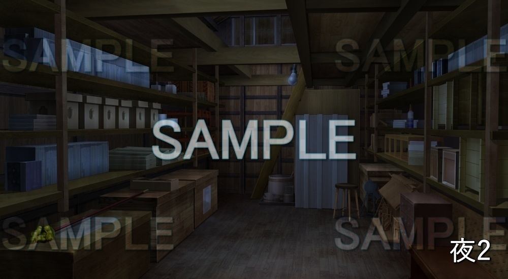 【背景素材】蔵/納屋 (日常編part20-BG19_d_a)