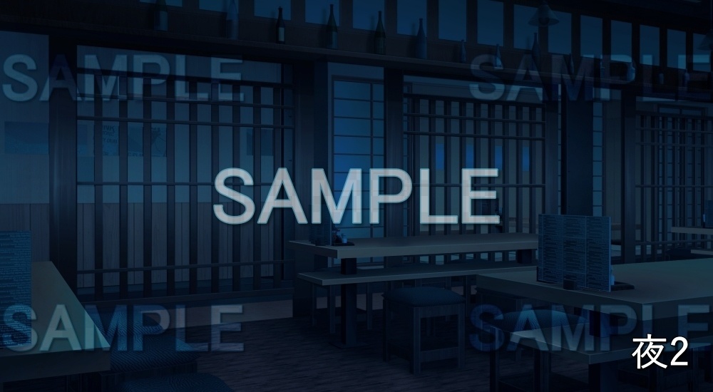 【背景素材】居酒屋 (店舗編part01-cu05)