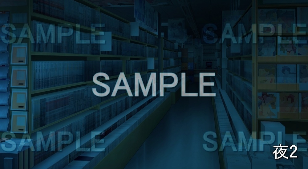 【背景素材】本屋 (店舗編part01-cu11)