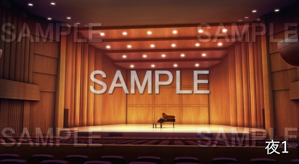 【背景素材】コンサートホール (店舗編part01-shop07)