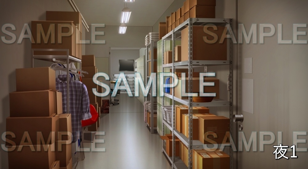 【背景素材】バックヤード(店舗編part01-cu13)