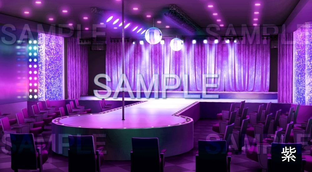 【背景素材】ストリップショー/ポールダンス(店舗編part01-stp_01)