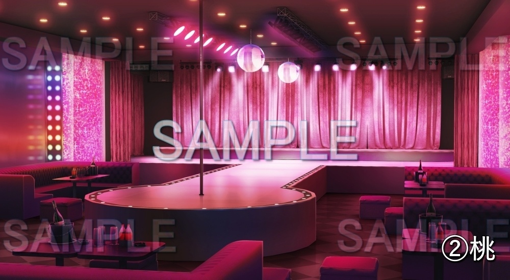 【背景素材】ストリップショー/ポールダンス(店舗編part01-stp_01)