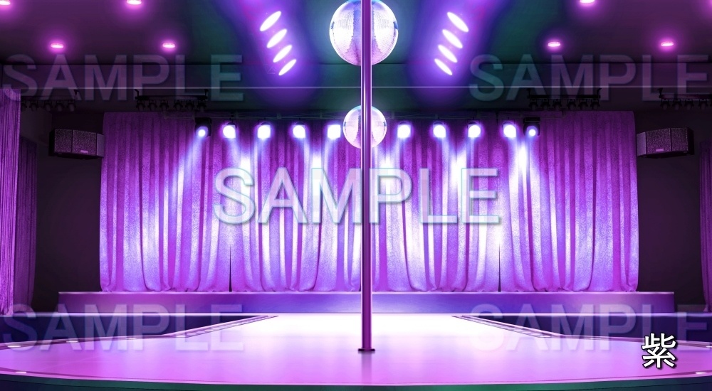 【背景素材】ポールダンス/ストリップショー(店舗編part01-shop13)