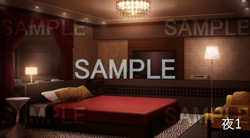 【背景素材】ホテル/寝室(店舗編part01-cubg020)