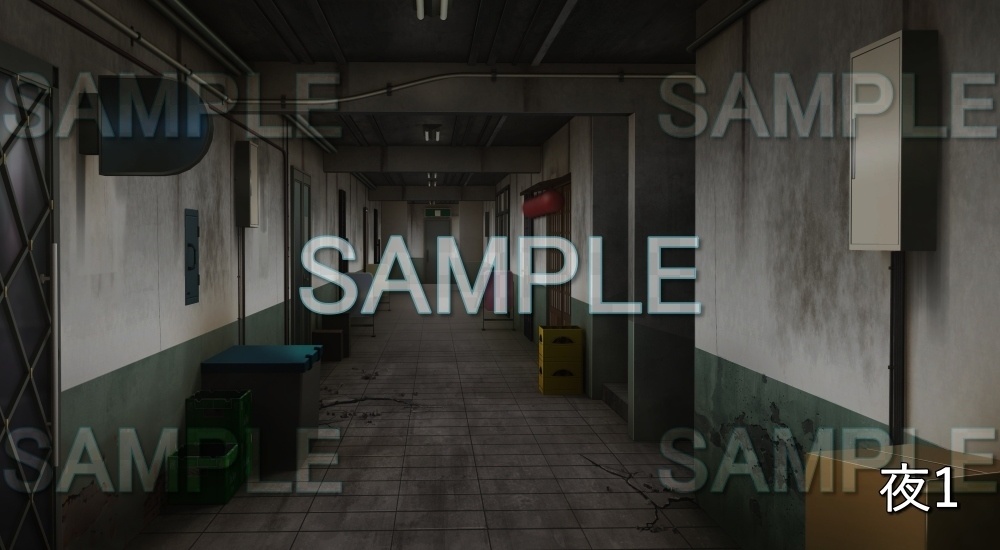 【背景素材】雑居ビル 通路 (オフィス編part02-office11)