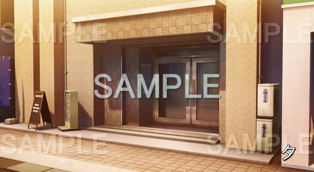 【背景素材】雑居ビル 玄関ドア(オフィス編part02-office12)