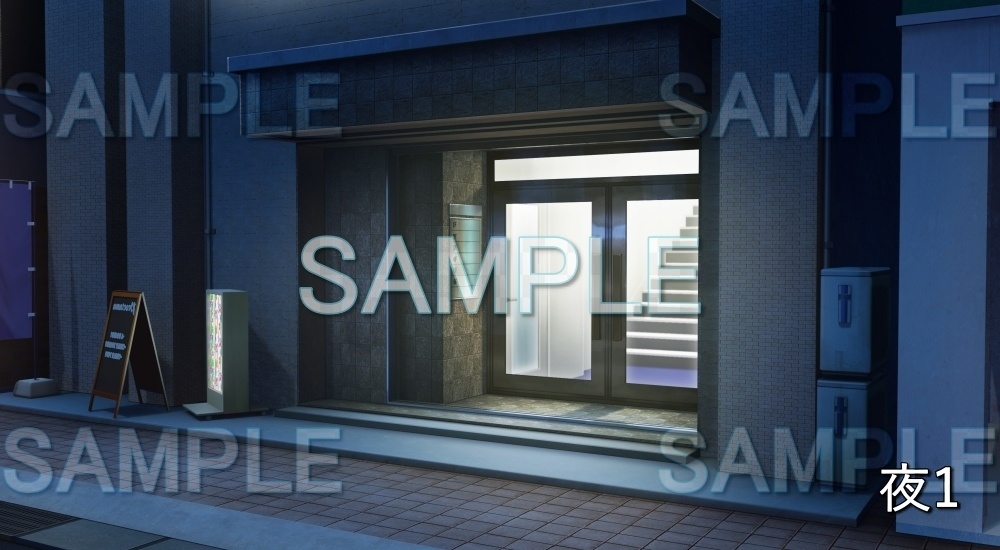 【背景素材】雑居ビル 玄関ドア(オフィス編part02-office12)