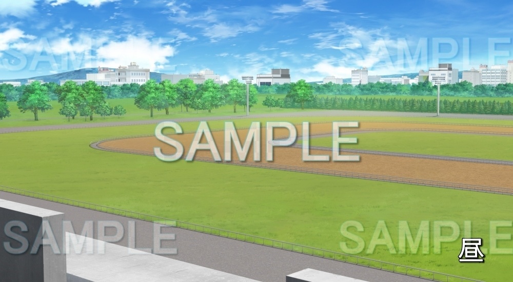 【背景素材】ダート/馬場 (競馬場編-dirt)