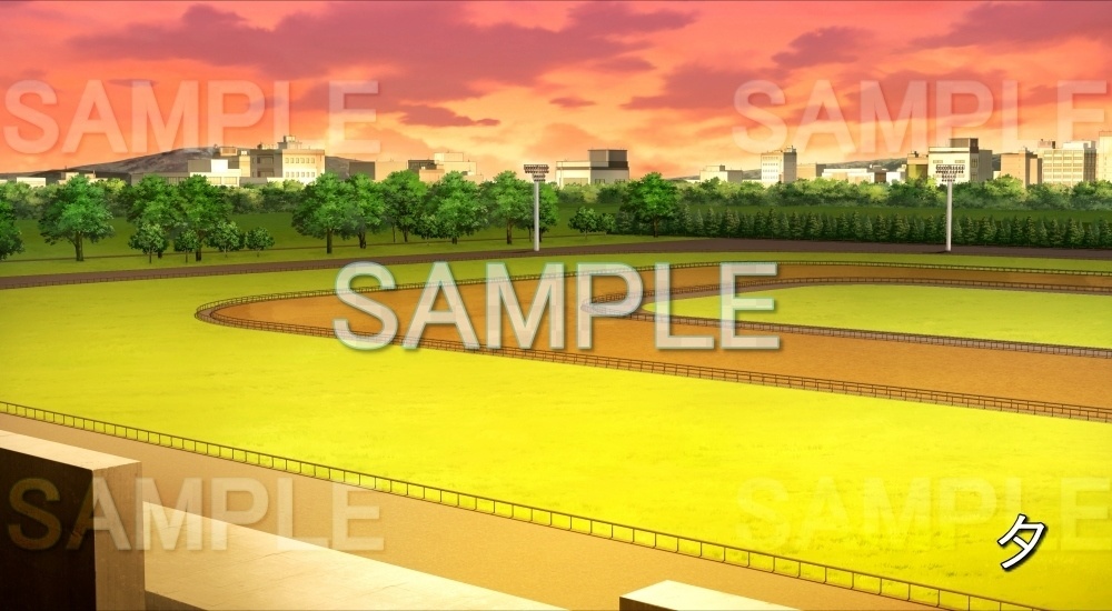 【背景素材】ダート/馬場 (競馬場編-dirt)