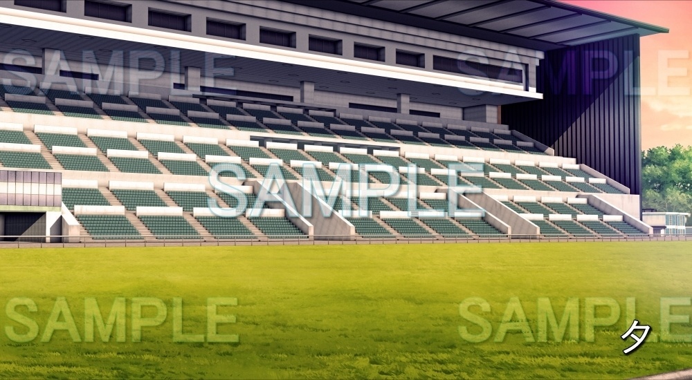 【背景素材】競馬場 (競馬場編-Racecourse)