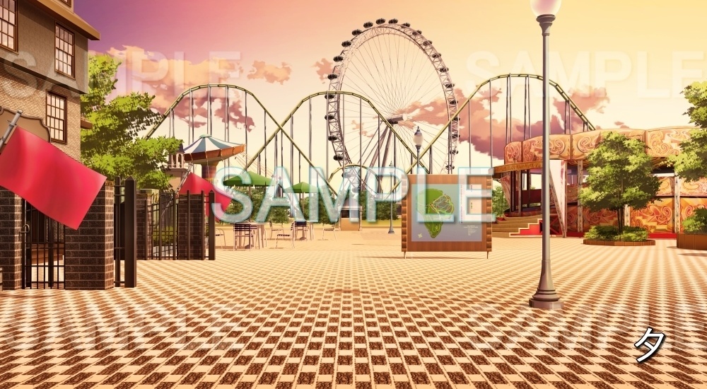 【背景素材】テーマパーク (特殊編part02-bg039r)