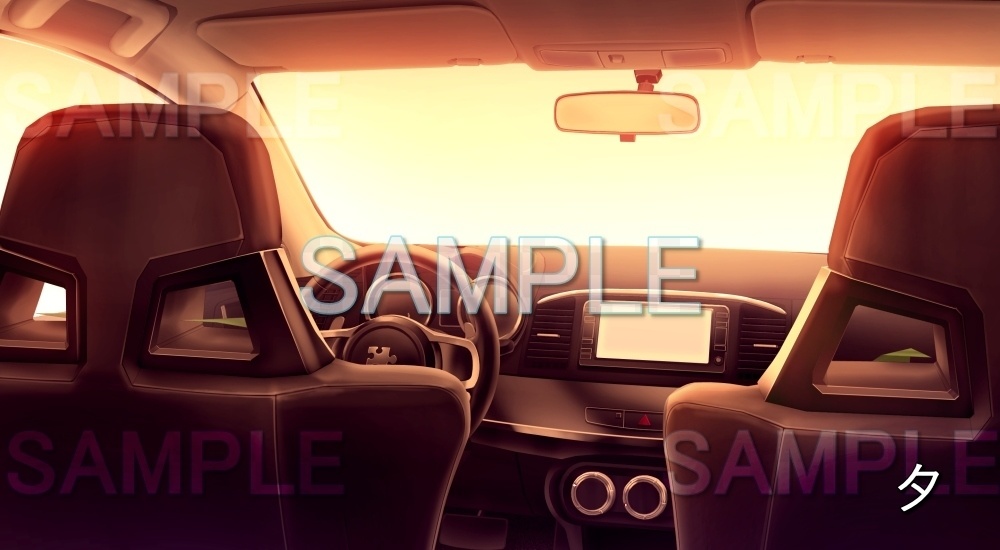 【背景素材】高級車内 (特殊編part02-bg040h)