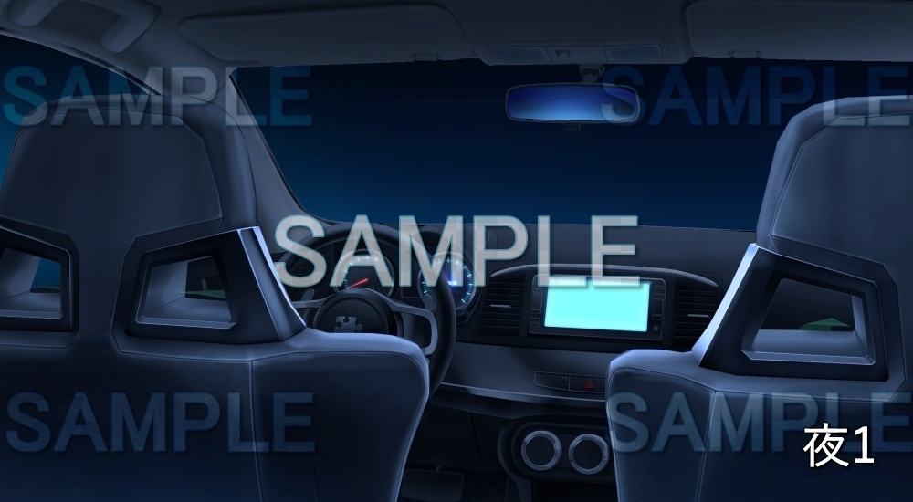 【背景素材】高級車内 (特殊編part02-bg040h)