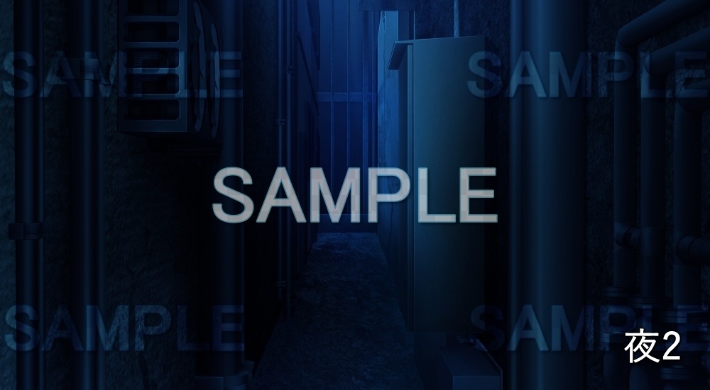 【背景素材】路地裏 (特殊編part02-bg075h)