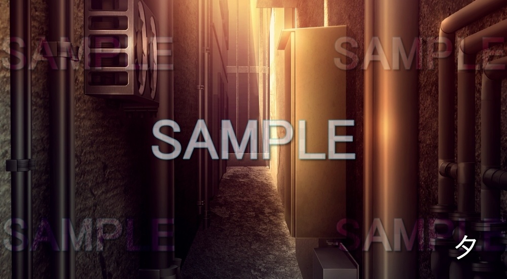 【背景素材】路地裏 (特殊編part02-bg075h)