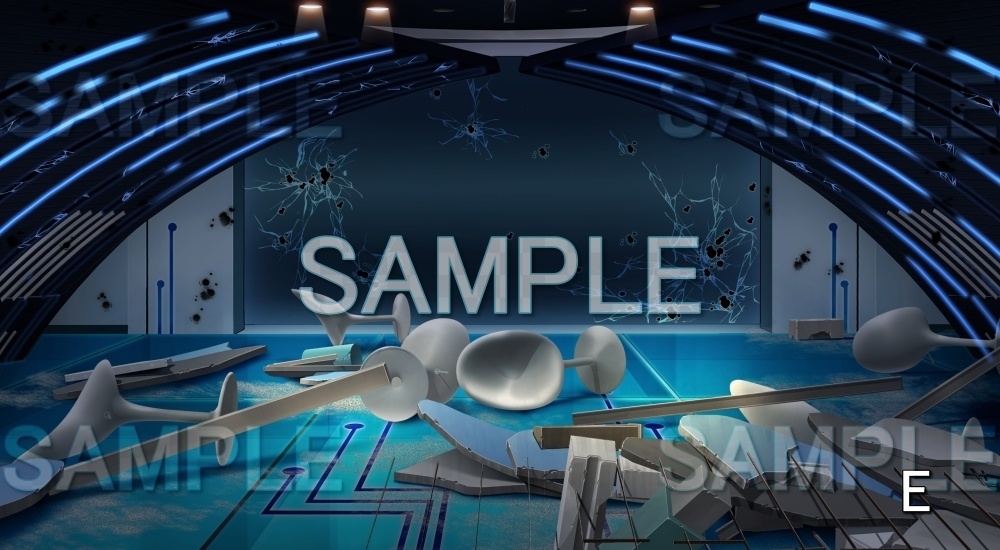 【背景素材】司令室 破壊差分有り (未来編part01-bg009b)