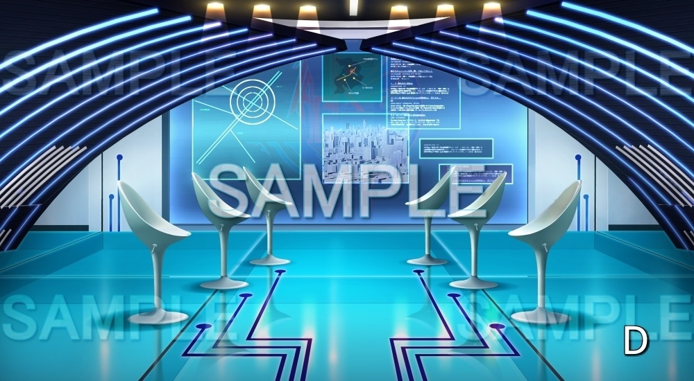 【背景素材】司令室 破壊差分有り (未来編part01-bg009b)