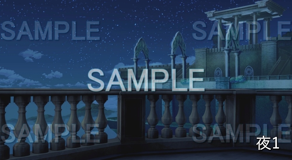 【背景素材】王宮 バルコニー (ファンタジー編part02-animfan_01)