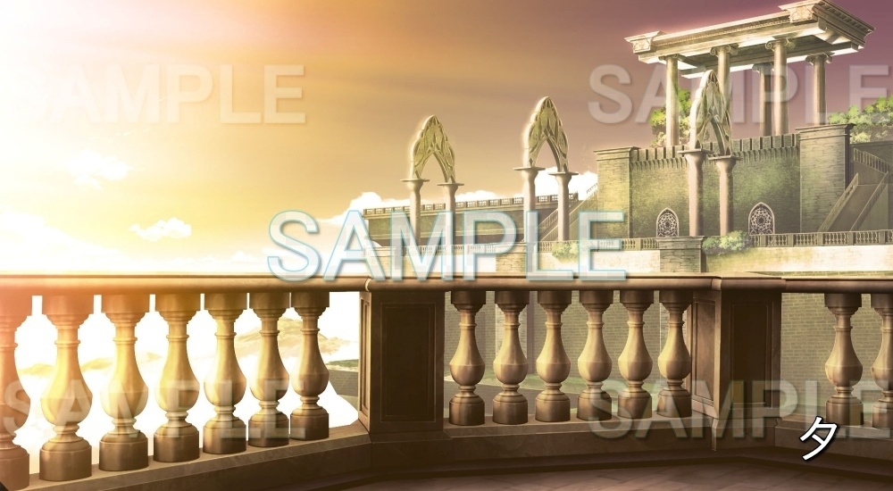 【背景素材】王宮 バルコニー (ファンタジー編part02-animfan_01)