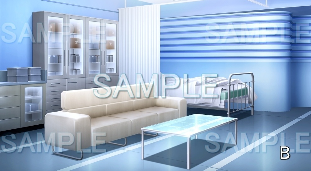 【背景素材】医務室 (未来編part01-bg020b)