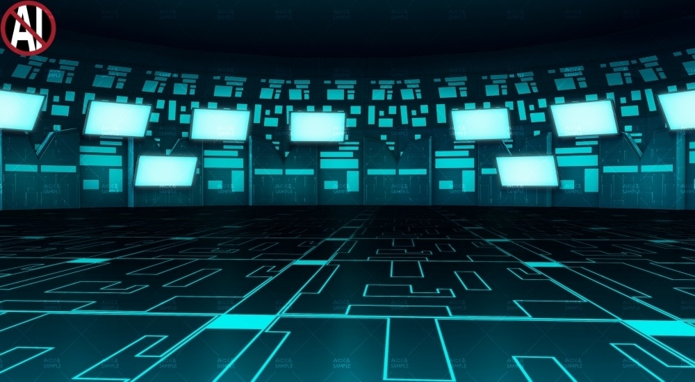 【背景素材】研究施設最奥 (未来編part01-bg045a)