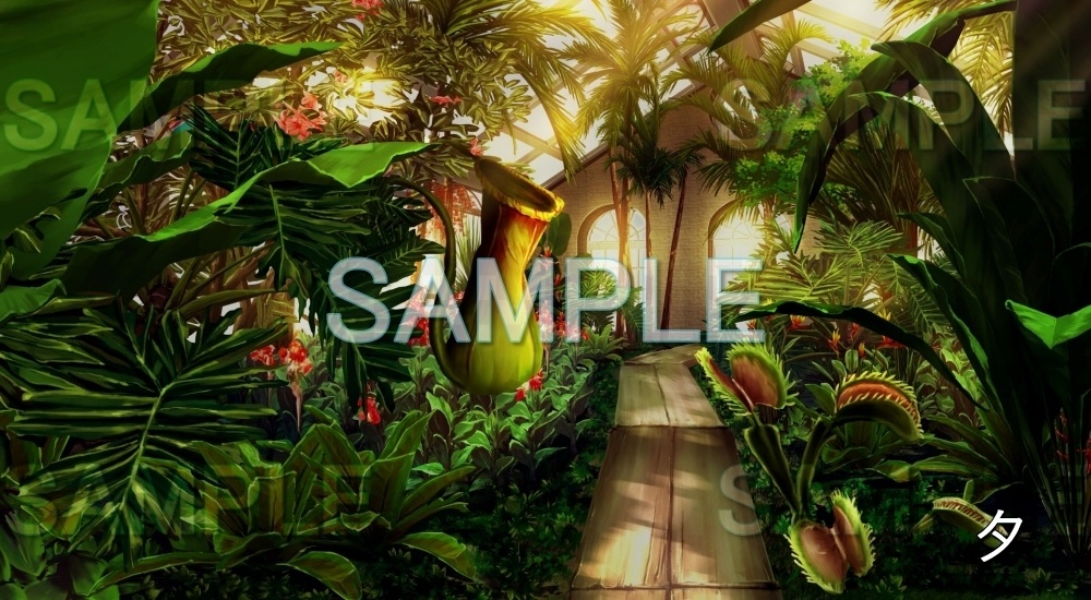 【背景素材】王宮 庭園 (ファンタジー編part02-animfan_02)