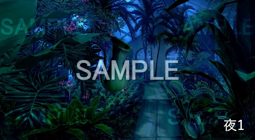 【背景素材】王宮 庭園 (ファンタジー編part02-animfan_02)