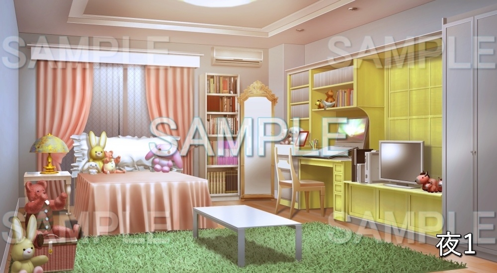 【背景素材】液タブがある部屋② (日常編part21-cu02)