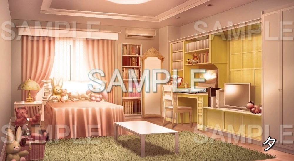 【背景素材】液タブがある部屋② (日常編part21-cu02)