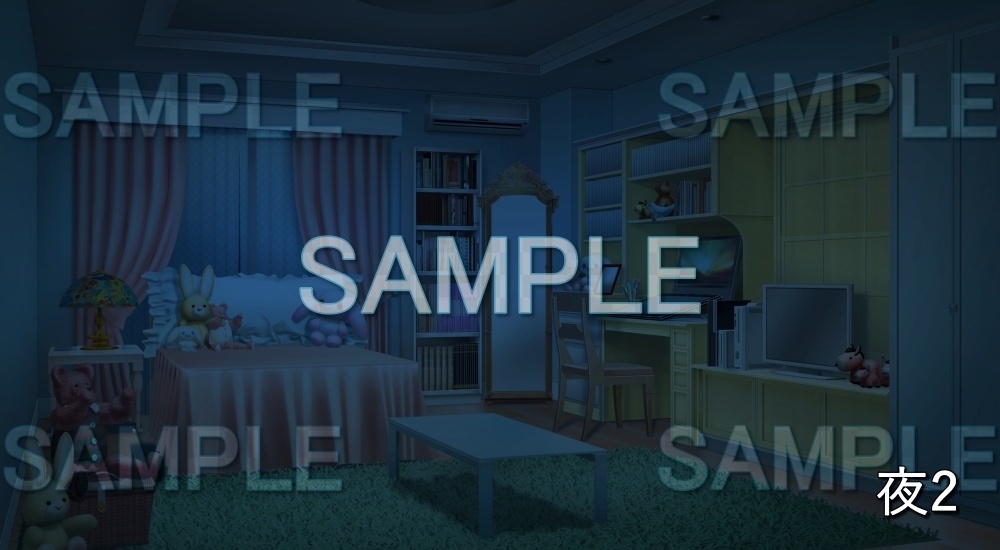 【背景素材】液タブがある部屋② (日常編part21-cu02)