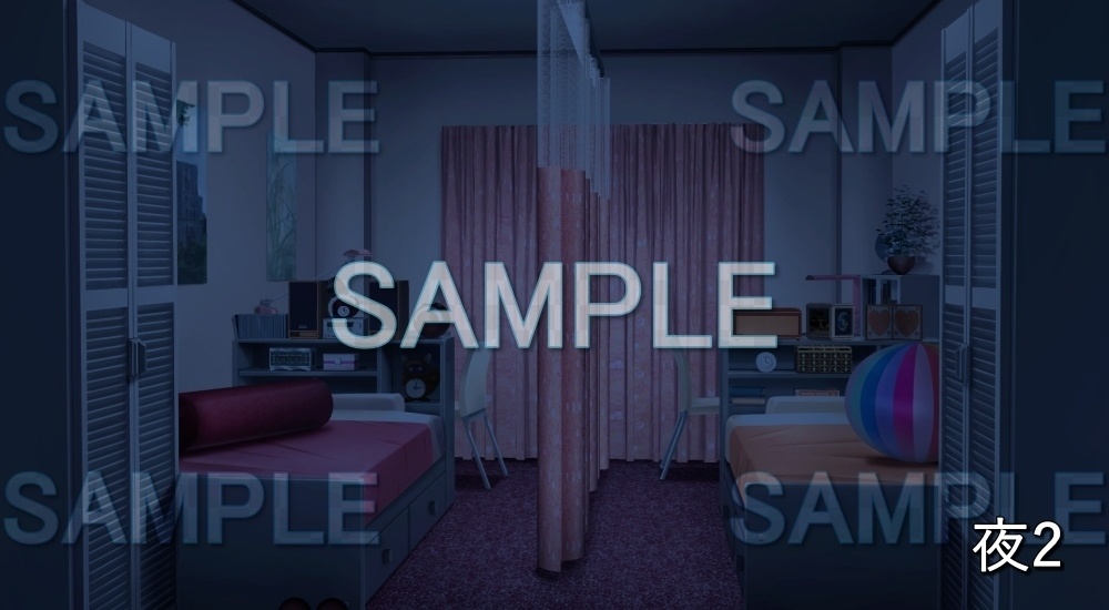 【背景素材】シェアハウスな部屋 (日常編part21-cubg018)