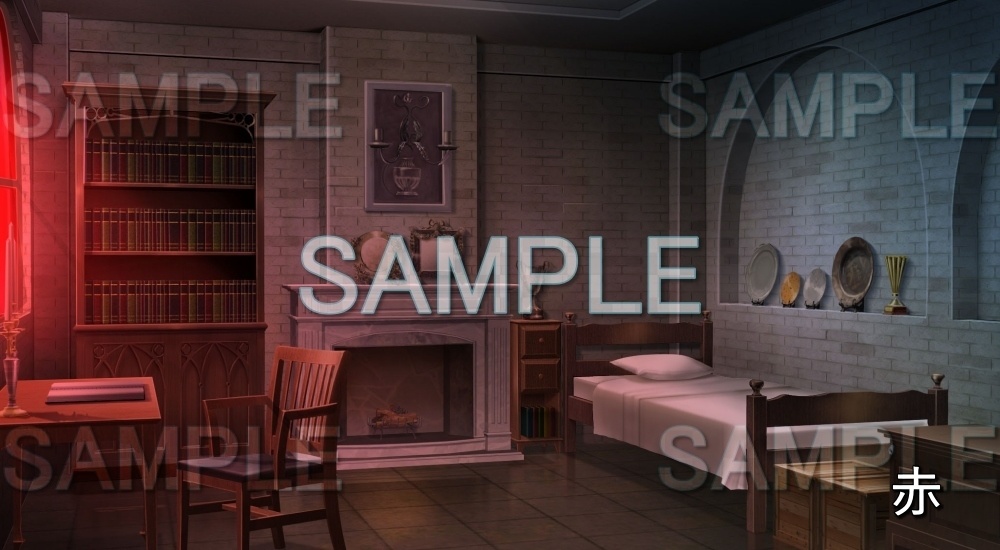 【背景素材】王宮 部屋 (ファンタジー編part02-esfan001)