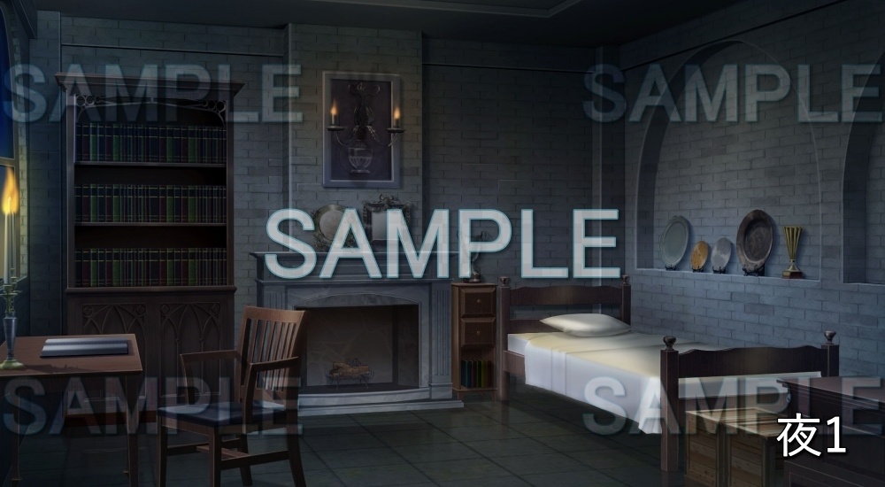 【背景素材】王宮 部屋 (ファンタジー編part02-esfan001)