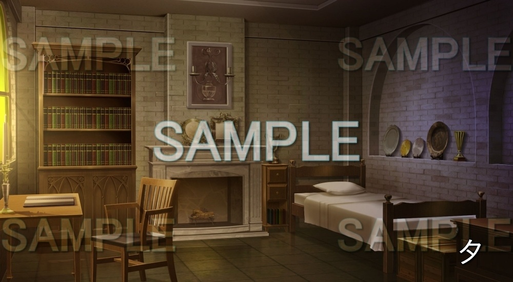 【背景素材】王宮 部屋 (ファンタジー編part02-esfan001)
