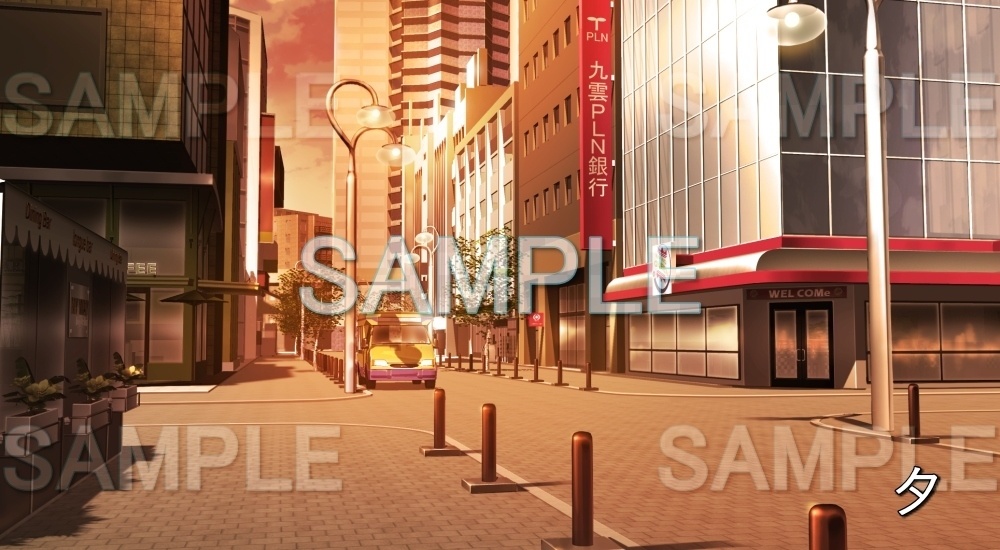 【背景素材】繁華街 (日常編part21-cubg13_R1)