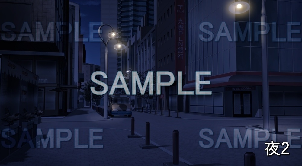 【背景素材】繁華街 (日常編part21-cubg13_R1)