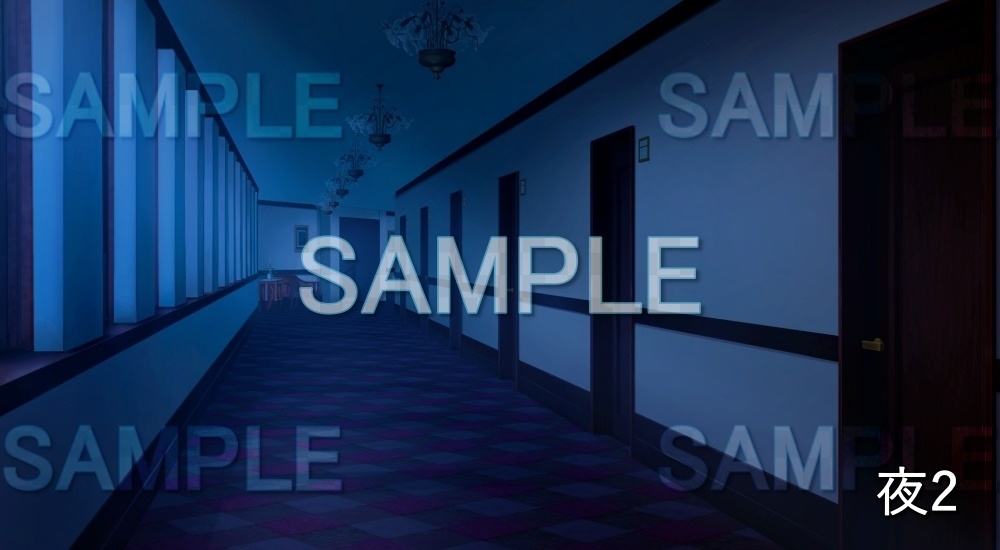 【背景素材】マンションの廊下 (日常編part21-cubg016)