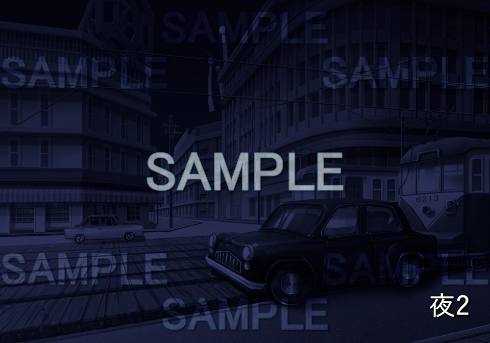 【背景素材】レトロな街並み (レトロ編part1-etc001)