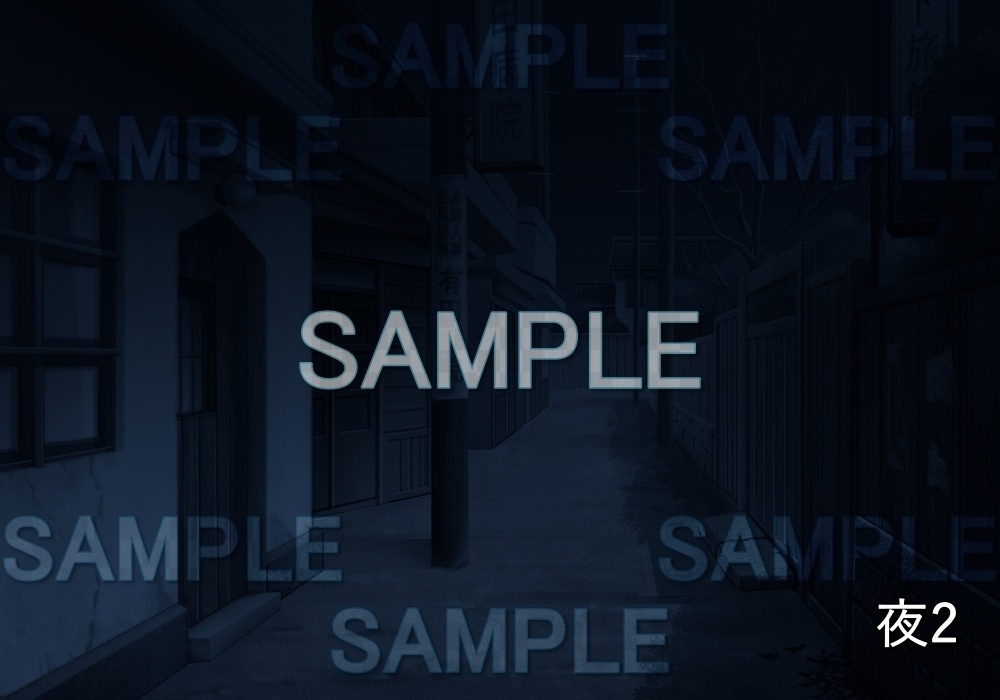 【背景素材】レトロな裏道 (レトロ編part1-etc004)