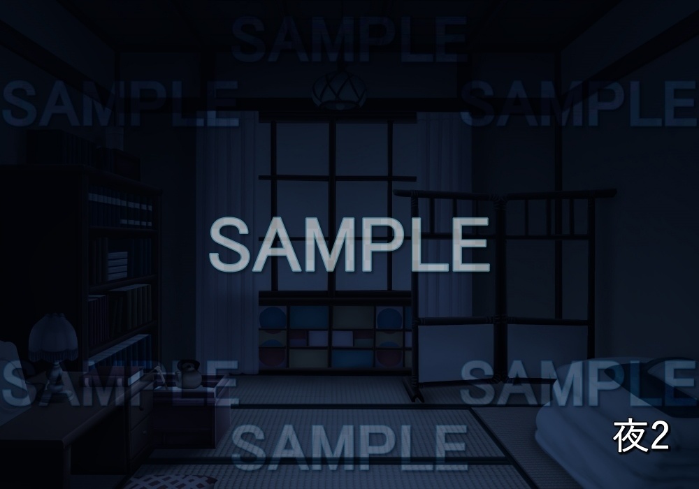 【背景素材】レトロなかわいい和室 (レトロ編part1-etc008)