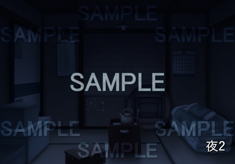 【背景素材】レトロな質素な和室 (レトロ編part1-etc010)