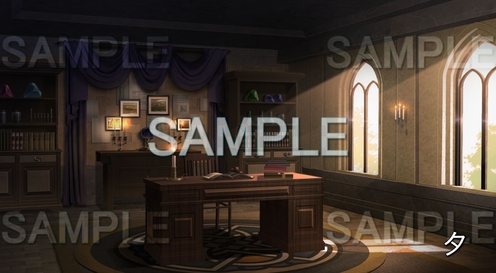 【背景素材】王宮 魔術士の部屋 (ファンタジー編part02-esfan004)