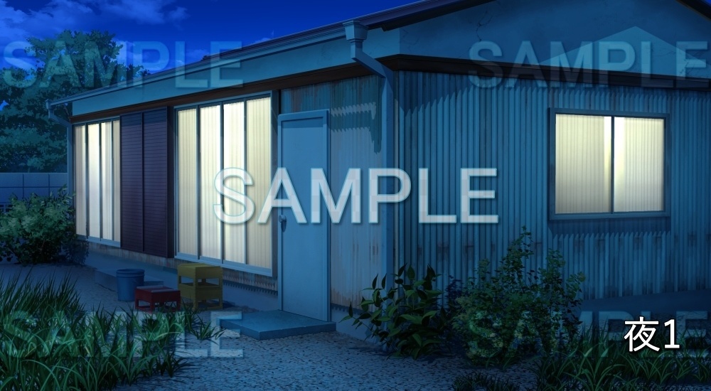 【背景素材】平屋の家 (日常編part18-bg012h)