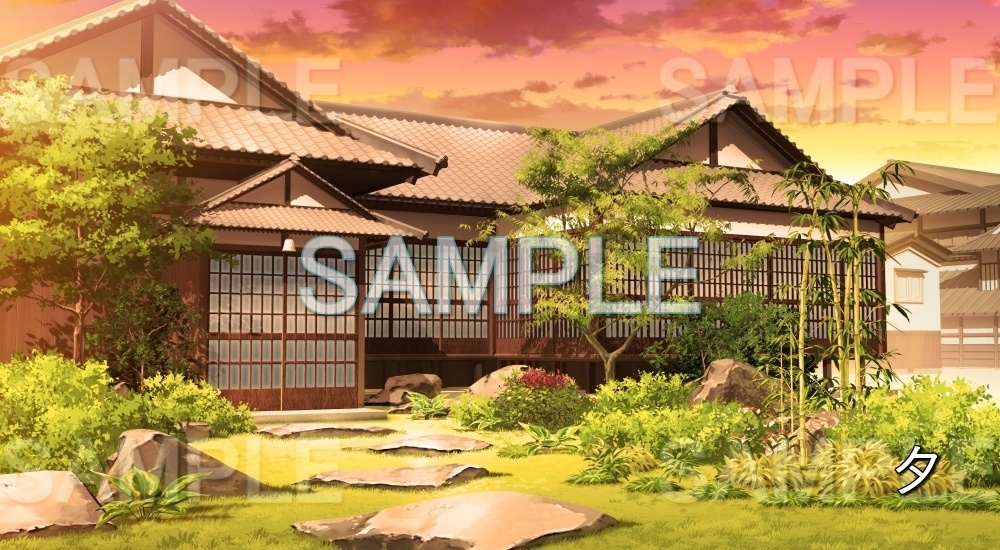 【背景素材】日本家屋の家 (日常編part18-bg013h)