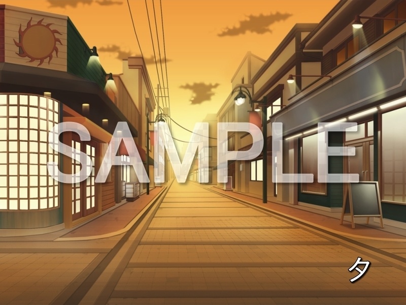 【無料背景素材】街 (日常編-1024mati_01)